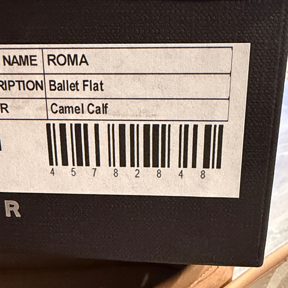 Freda Salvador Caramel Leather Bow Ballet Flats size 9 NWT - Picture 6 of 6